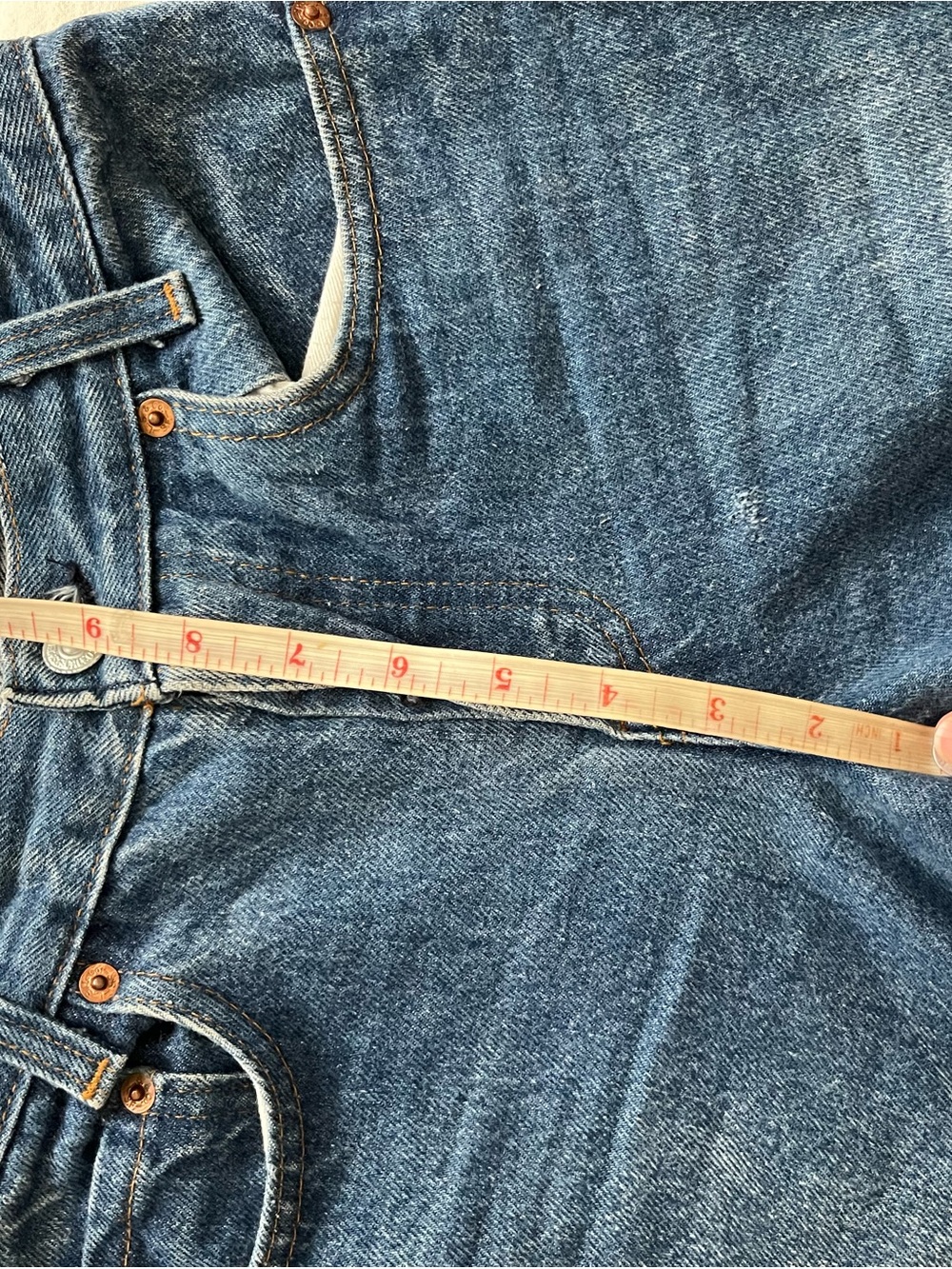 Vintage 701 501 Levi’s. Perfect Blue Denim. Size 25. Original hem. USA - Picture 4 of 13